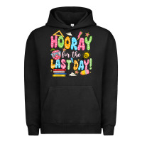 Pigment Black hooray for the last day white Urban Hoodie - JahusDesignShop