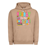 Pigment Burro hooray for the last day white Urban Hoodie - JahusDesignShop
