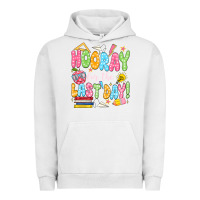 Pigment Lunar Rock hooray for the last day white Urban Hoodie - JahusDesignShop