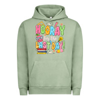 Pigment Oil Green hooray for the last day white Urban Hoodie - JahusDesignShop
