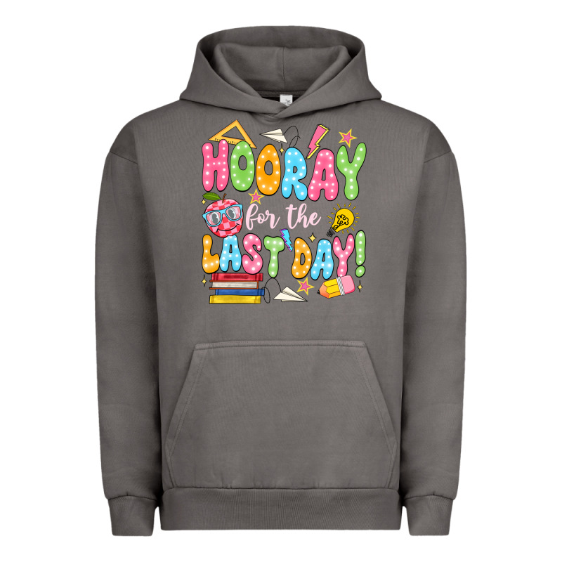 Hooray For The Last Day White Urban Hoodie by JahusDesignShop | Teevron