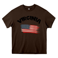 Chocolate Brown VIRGINIA Heavy Core Tee - Bettercallsaul