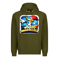 Army Green #woody woodpecker character Premium Hoodie - longCreatives