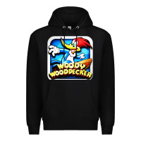 Black #woody woodpecker character Premium Hoodie - longCreatives