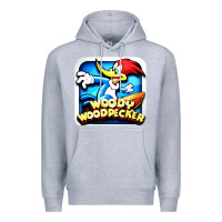 Heather Grey #woody woodpecker character Premium Hoodie - longCreatives