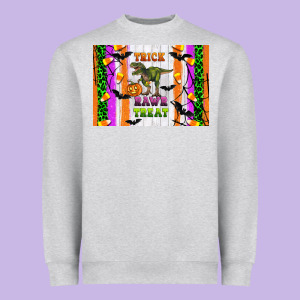 Trick Rawr Treat Kids Bottle Heavyweight Sweatshirt Designed By Artiststas