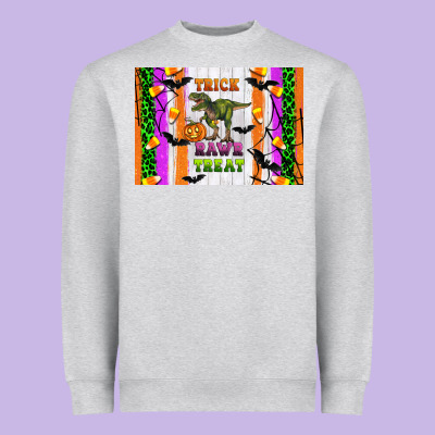 Trick Rawr Treat Kids Bottle Heavyweight Sweatshirt Designed By Artiststas