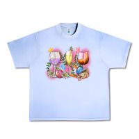 Grape Ice Easter wine glasses  Easter Day Urban Heavy Tee - CowGirlArtShop