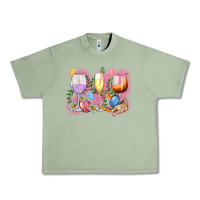 Oil Green Easter wine glasses  Easter Day Urban Heavy Tee - CowGirlArtShop