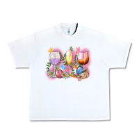 White Easter wine glasses  Easter Day Urban Heavy Tee - CowGirlArtShop