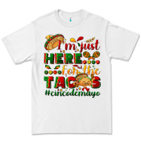 White I'm just here for the tacos #cincodemayo Premium Tee - NancyCooperArtShop