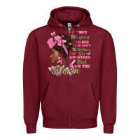 Burgundy they whispered to hear you cant withstand the stor Zipper Hoodie - BarkalooDesign