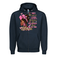 Navy they whispered to hear you cant withstand the stor Zipper Hoodie - BarkalooDesign