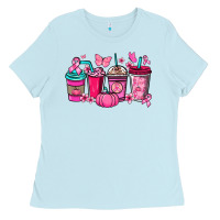 Baby Blue Cancer coffee cups Cancer Awareness Ladies Tee - HowdyJamesFarm
