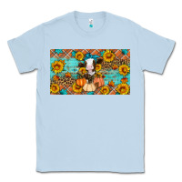 Dusty Blue Fall cow Classic Tee - Artiststas
