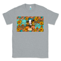 Heather Grey Fall cow Classic Tee - Artiststas