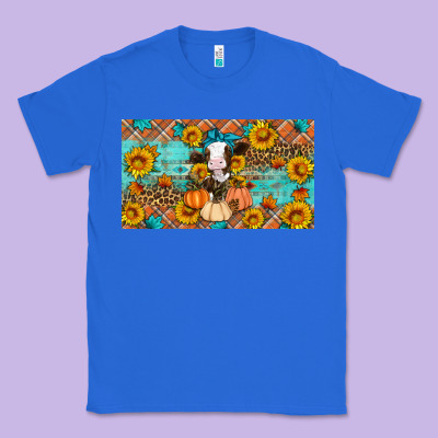 Fall Cow Classic Tee Designed By Artiststas
