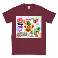 Burgundy summer beach Classic Tee - TumblerDesignByShophia