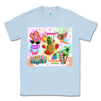 Dusty Blue summer beach Classic Tee - TumblerDesignByShophia