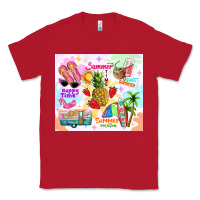 Red summer beach Classic Tee - TumblerDesignByShophia