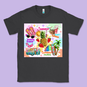 Summer Beach Classic Tee Designed By Tumblerdesignbyshophia