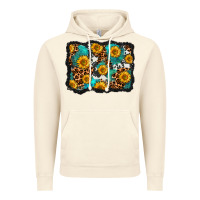 Vintage Artic cowhide leopard turquoise sunflowers pattern olivia Vintage Hoodie - OliviaCreatesArt