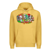 Antique Gold baseball grandma Premium Hoodie - CowhideDigitalArt