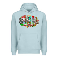 Blue Mist baseball grandma Premium Hoodie - CowhideDigitalArt