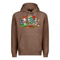 Chestnut baseball grandma Premium Hoodie - CowhideDigitalArt