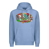 Colony Blue baseball grandma Premium Hoodie - CowhideDigitalArt