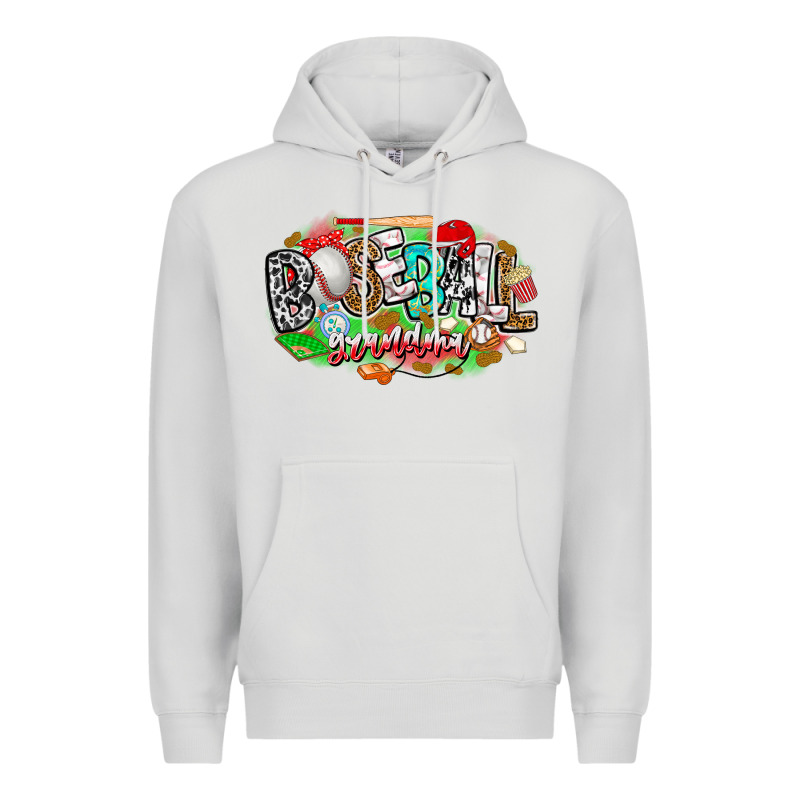 Baseball Grandma Premium Hoodie by CowhideDigitalArt | Teevron