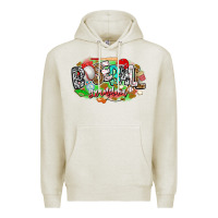 Oatmeal Heather baseball grandma Premium Hoodie - CowhideDigitalArt
