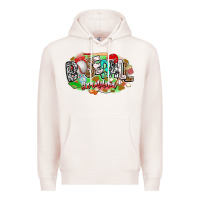 Pale Pink baseball grandma Premium Hoodie - CowhideDigitalArt