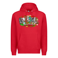 Red baseball grandma Premium Hoodie - CowhideDigitalArt
