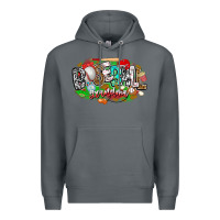Rock baseball grandma Premium Hoodie - CowhideDigitalArt