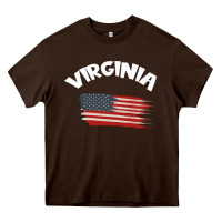 Chocolate Brown VIRGINIA Heavy Core Tee - Bettercallsaul