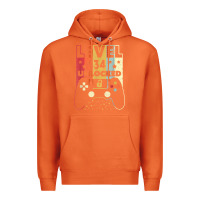 Carrot level 34 unlocked shirt video gamer 34th birthday gifts tee t shirt Premium Hoodie - longCreatives