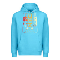 Ocean Blue level 34 unlocked shirt video gamer 34th birthday gifts tee t shirt Premium Hoodie - longCreatives