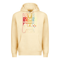 Pina Colada level 34 unlocked shirt video gamer 34th birthday gifts tee t shirt Premium Hoodie - longCreatives