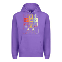 Purple level 34 unlocked shirt video gamer 34th birthday gifts tee t shirt Premium Hoodie - longCreatives