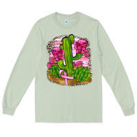 Matcha breast cancer cactus Long Sleeve Tee - FaDigitalArtStudio