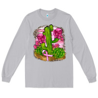 Moon Dust breast cancer cactus Long Sleeve Tee - FaDigitalArtStudio