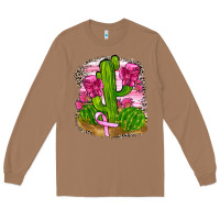 Toasted Coconut breast cancer cactus Long Sleeve Tee - FaDigitalArtStudio
