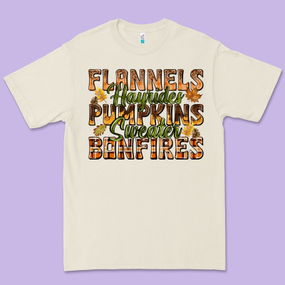 Flannels Hayrides Pumpkins Premium Tee Designed By Texasbilliewilder