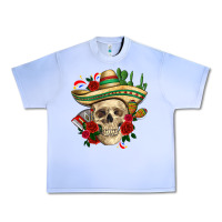Grape Ice Di de los muertos with roses Mexico Urban Heavy Tee - HowdyJamesFarm