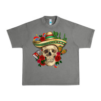 Tornado Di de los muertos with roses Mexico Urban Heavy Tee - HowdyJamesFarm