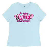 Baby Blue Be mine sweet Valentine's Day Ladies Tee - HowdyJamesFarm