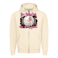 Sandshell in october we wear pink volleyball Zipper Hoodie - BarkalooDesign