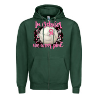Sports Green in october we wear pink volleyball Zipper Hoodie - BarkalooDesign