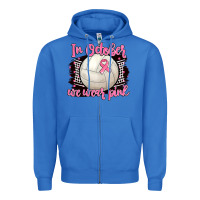 True Royal in october we wear pink volleyball Zipper Hoodie - BarkalooDesign